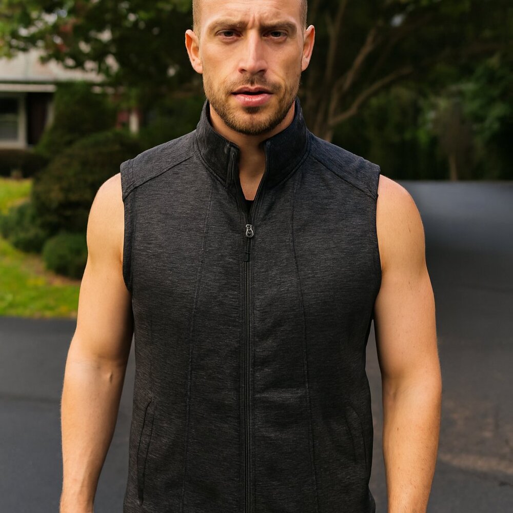 Stillwater Supply Co. Charcoal XXL Unisex Fleece‎ Full Zip Vest Fishing Hunting